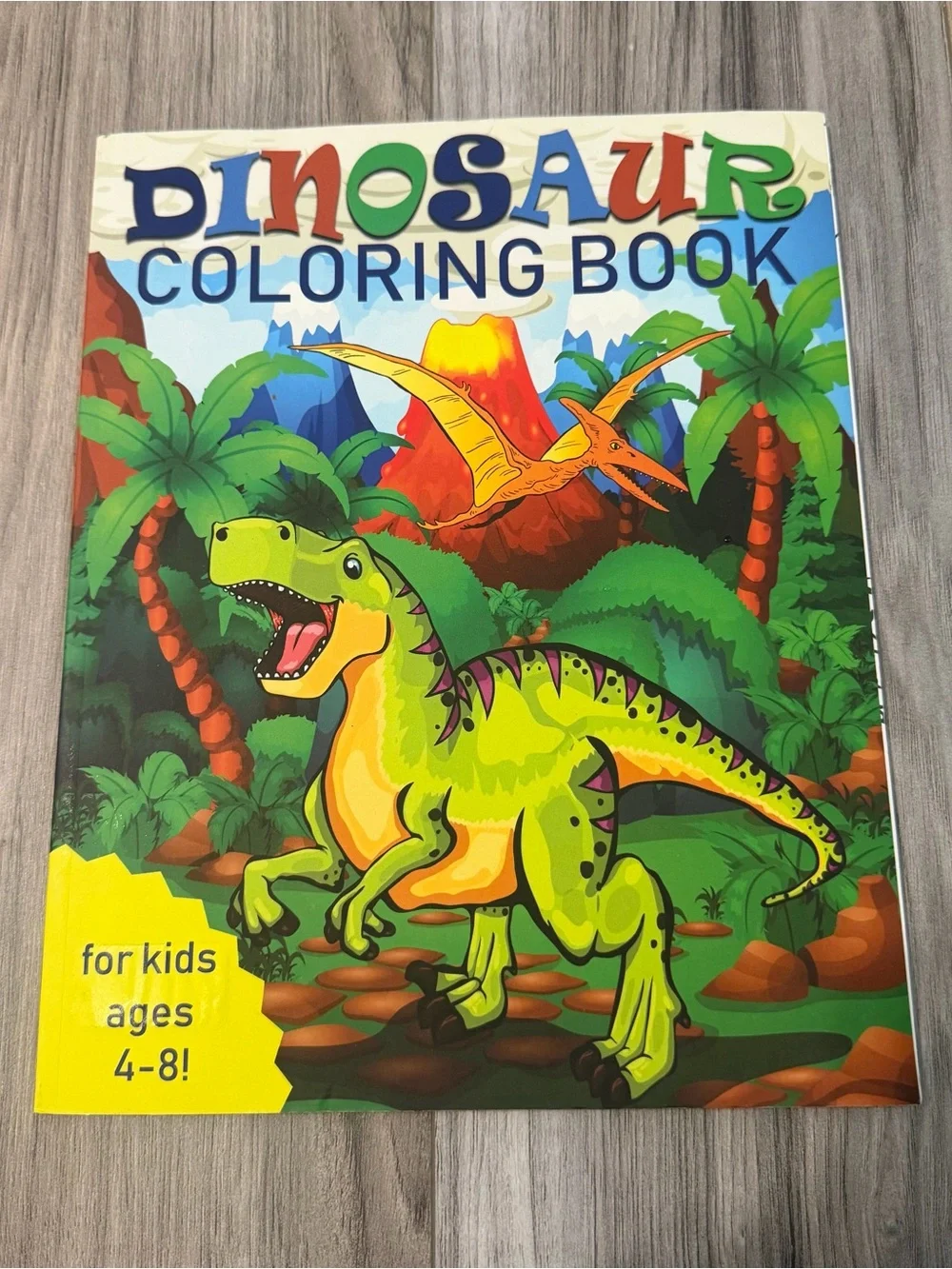 Dinosaur Coloring Book & “roar Feel-and-Fit Shapes Book” Set of 2 Dinosaur Theme